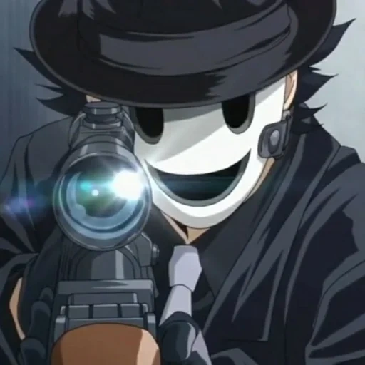 sniper xiangcheng, máscara de franco-atirador amv anime, atirador de elite sr tian cool new pan, sr artilheiro teng cool new pan animation, sr tengku xinpan não usa uma máscara