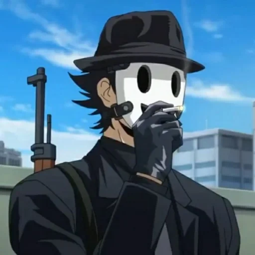 anime, maschera di sniper, i personaggi degli anime, sky invasion mask sniper