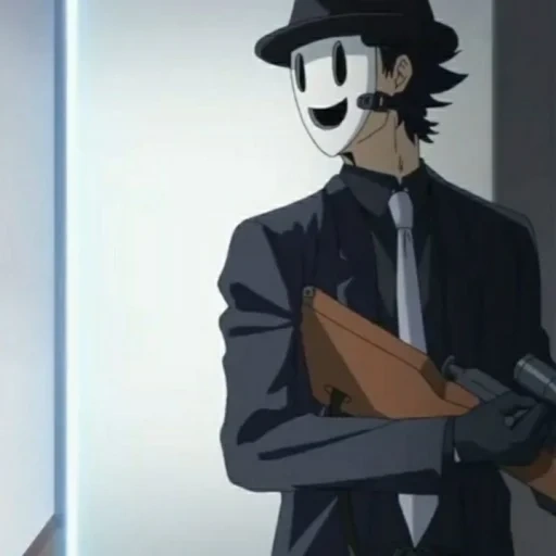 аниме, человек, персонажи аниме, мистер снайпер tenkuu shinpan, небесное вторжение маска снайпер