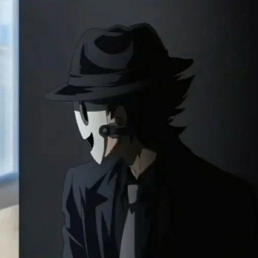 máscara de anime, hombre a la máscara anime, sr mask invasión celestial, sniper de máscara de invasión celestial, invasión celestial sr sniper sin máscara