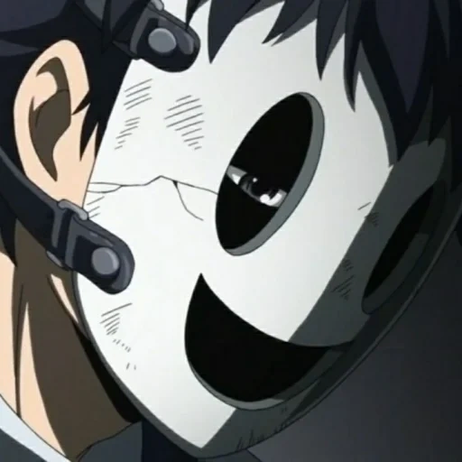 figura, personagem de anime, máscara de franco-atirador sem máscara, sniper de máscara tianku new pan, máscara de invasão do céu triste
