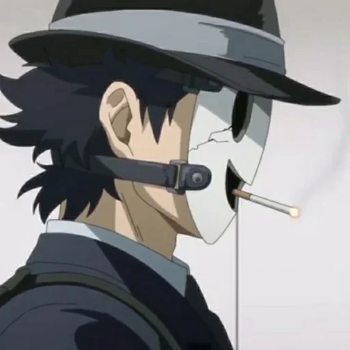personajes de anime, anime de máscara de francotirador, máscara de un francotirador de anime, sniper mask amv anime, sniper de máscara shinpan tenkuu