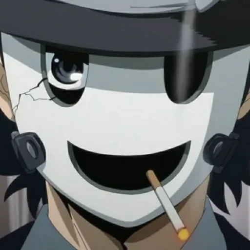 titanium, anime, karakter anime, grigory yefimovich rasputin, sky intrusion mask sniper