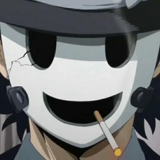 аниме маской, sniper mask без маски, tenkuu shinpan снайпер, мистер снайпер tenkuu shinpan, небесное вторжение маска снайпер
