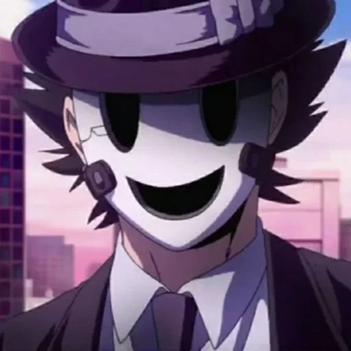 maschera di sniper, fnaf anime rx, tenkuu shinpan, i personaggi degli anime, tiratore scelto mr tenku xin pan non indossa una maschera
