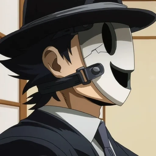anime de alfileres, hombre a la máscara anime, sniper mask amv anime, sniper de máscara shinpan tenkuu, máscara de francotirador de tenkuu shinpan riko
