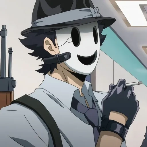 personajes de anime, anime de máscara de francotirador, sniper mask anime mejor pfps, sniper de máscara shinpan tenkuu, sr sniper tenkuu shinpan