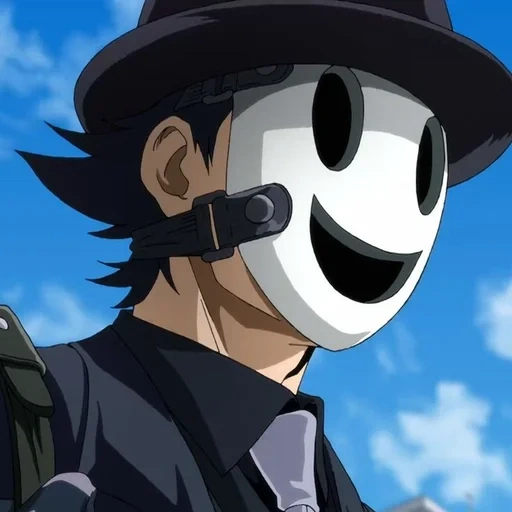 máscara de anime, anime de máscara de francotirador, sniper de máscara shinpan tenkuu, sr sniper tenkuu shinpan, sniper de máscara de invasión celestial