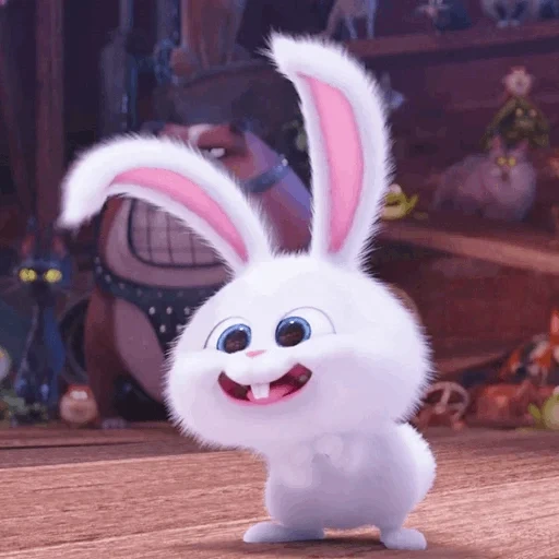 rabbit snowball, hare of cartoon secret life, the secret life of pets hare, little life of pets rabbit, rabbit snowball last life of pets 1