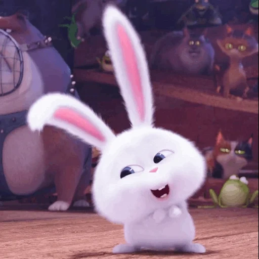 rabbit snowball, rabbit secret life, little life of pets rabbit, last life of pets rabbit snowball, rabbit snowball last life of pets 1