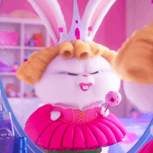 boule de neige de lapin, le lapin est drôle, la vie secrète du lapin, lapin secret life of pets, canal anuka davaika vie secrète des animaux de compagnie 3