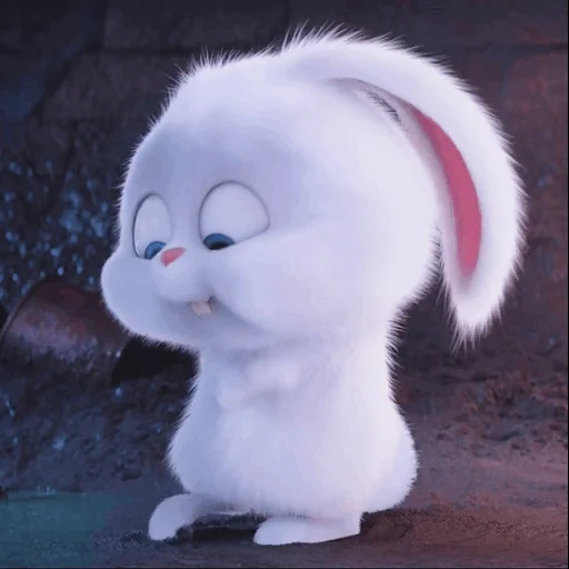 bola de nieve de conejo, snowstock secret life, bola de nieve la última vida de las mascotas, pequeña vida de mascotas conejo, última vida de mascotas conejo de nieve de conejo