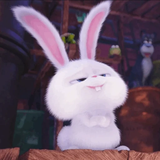 snowball di coniglio, vita segreta del coniglio, little life of pets rabbit, ultima vita di animali domestici snowball, la vita segreta di pets rabbit è la neve