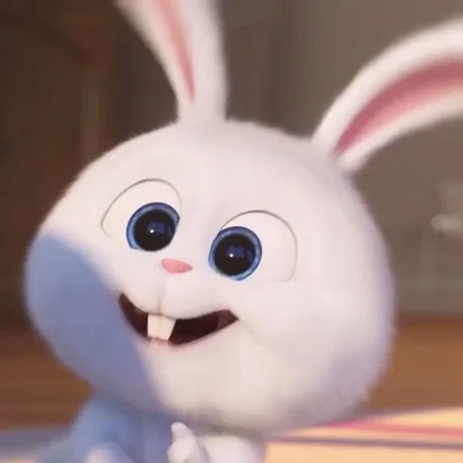 rabbit snowball, rabbit secret life, cartoon rabbit secret life, little life of pets rabbit, secret life of pets hare snowball