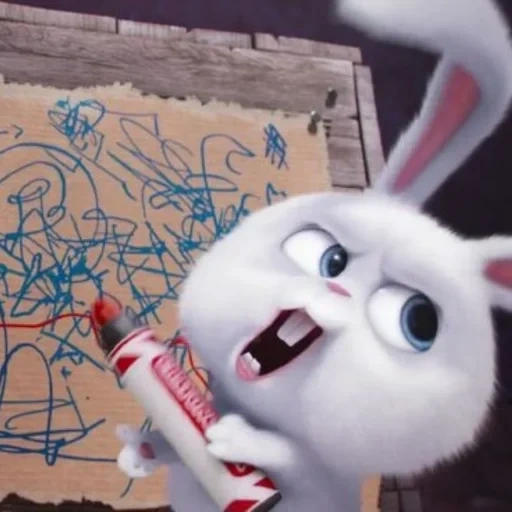 kelinci, bola salju kelinci, rabbit snowball arta, kehidupan rahasia kelinci yang panik, kartun kehidupan rahasia kelinci hewan peliharaan