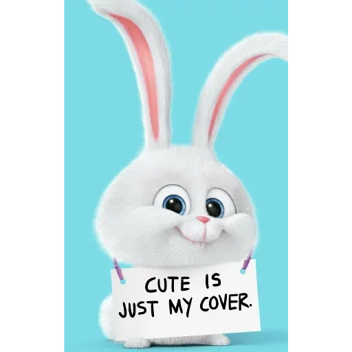 the hare of secret life, cute is just my cover, cute is just my cover translation, bunny snowball last life of pets, rabbit snowball toy secret life of pets