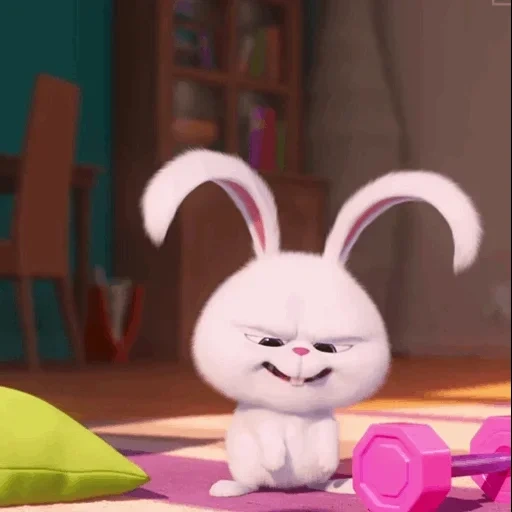 rabbit, rabbit snowball, the rabbit is funny, little life of pets rabbit, rabbit secret life of pets honey honey