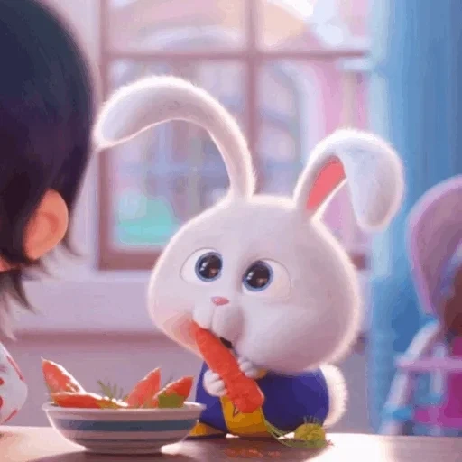 rabbit snowball, rabbit snowball cartoon, secret life of pets 2 rabbit, secret life of pets 2 snowball, secret life of pets 2 rabbit snowball