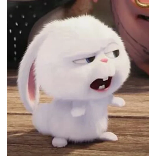evil fluff, rabbit snowball, rabbit snowball cries, the secret life of pets, snowball last life of pets