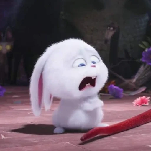 вымышленный персонаж, кролик тайная жизнь 2, снежок мультфильма смешные моменты, тайная жизнь домашних животных кролик, тайная жизнь домашних животных кролик злой