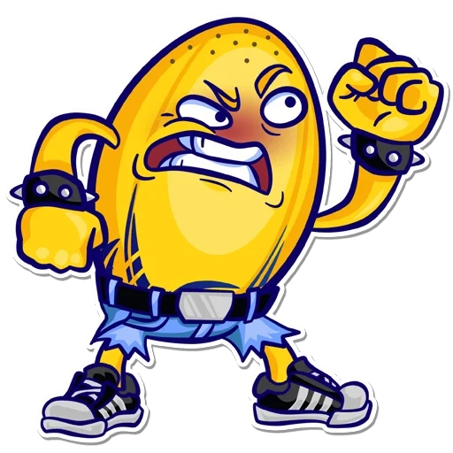 boys, character, a brooding smiling face, smiling face mascot, crazy lemon evil pattern