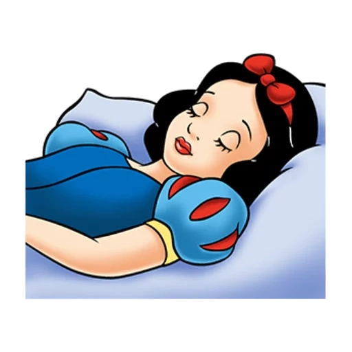 snow white, snow white, snow white sticker, disney animation, sleeping snow white disney