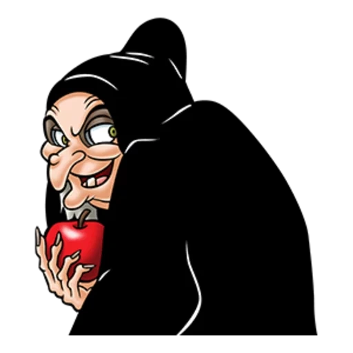 darkness, the witch's laughter, witch apples, witch heroes are evil, snow white's apple old lady