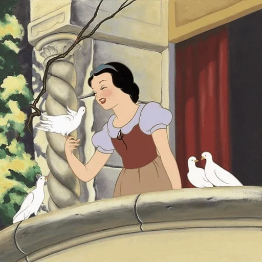 agnia, blanche-neige, walt disney blanche-neige, blanche-neige les sept nains 1937, blanche-neige les sept nains épisode de dessin animé 1937