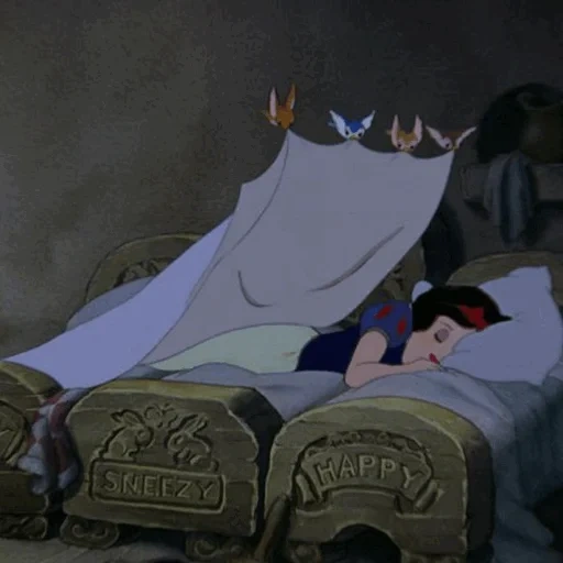 dream cartoon, cinderella fell asleep, disney princess team, the walt disney company
