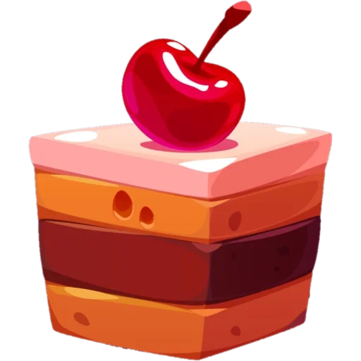 cake piece, cake dessert, a piece of cherry cake, cake pixels with a candle, cherry cake graphics