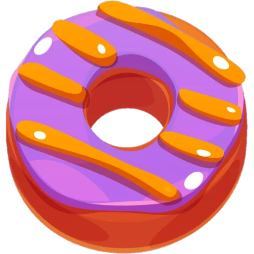 donut, donut, clipart donut, dessin de beignets, donut de style dessin animé