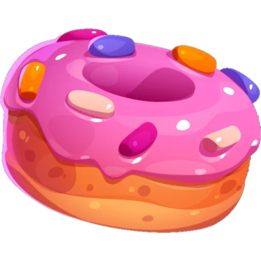krapfen, krapfen, donut glasur, donut ohne glasur, donut eines transparenten hintergrunds von kindern
