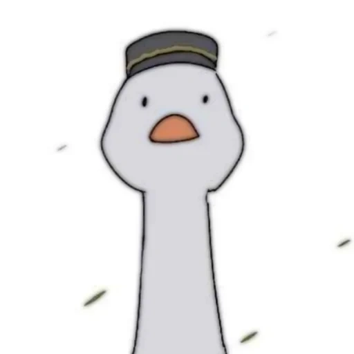 goose, duck, animation, ducks are cute, anime goose