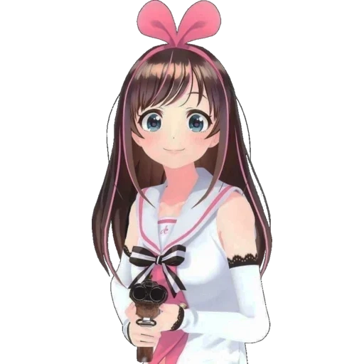 kizuna ai, kizuna ai, ji zongai, anime girl, kizuna ai animation