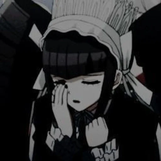 karakter anime, celestia ludenberg, celestia ludenberg berg, tangkapan layar celestia ludenberg