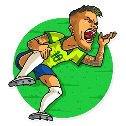 calcio, calcio, giocatore di football, giocatore di calcio dei cartoni animati, cartoon del calciatore