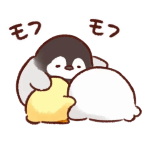 soft e cute chick, frango fofo, pinguim de galinha fofo cick