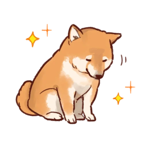 shiba inu, the drawings are cute, the animals are cute, siba inu drawing cute, animals are cute drawings