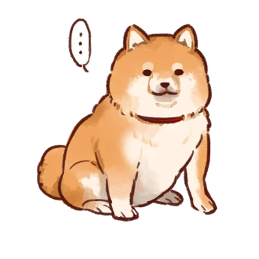 shiba, shiba inu, shiba inu, anjing akita, siba inu menggambar lucu