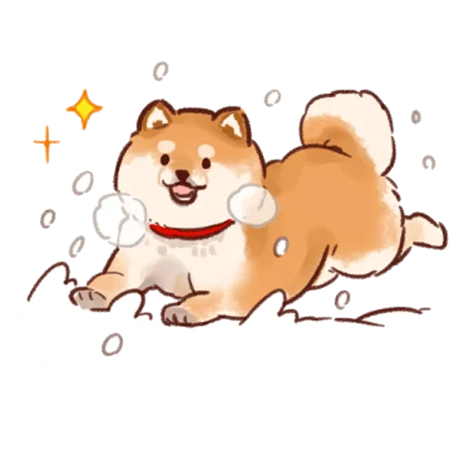 shiba inu, les animaux sont mignons, le chien de siba inu, chien de shiba, siba inu dessin mignon