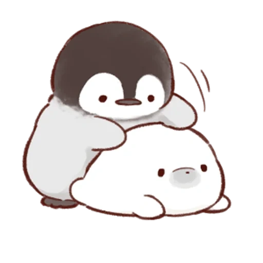 пингвин милый, милые рисунки, рисунок пингвиненка, soft and cute chick, цыплëнок пингвинчик soft and cute cick