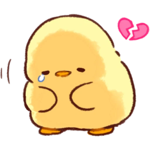 yang indah, pola ringannya sangat imut, pola yang lucu, soft dan cute chick emoji