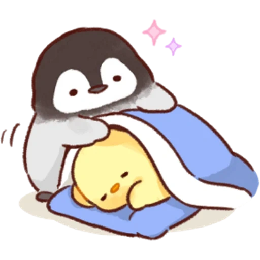 penguin polo, soft and cute chick, anak ayam yang lembut dan menggemaskan, lembut dan sedih, chicken penguin soft meng cick