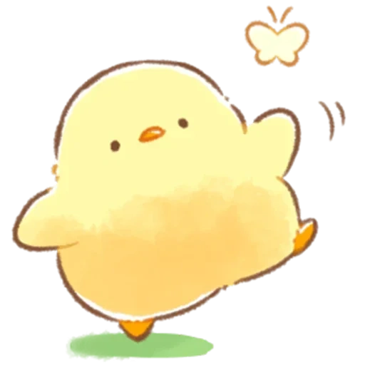 chicken, a lovely pattern, chicken is cute, kawai chicken, soft and cute chick