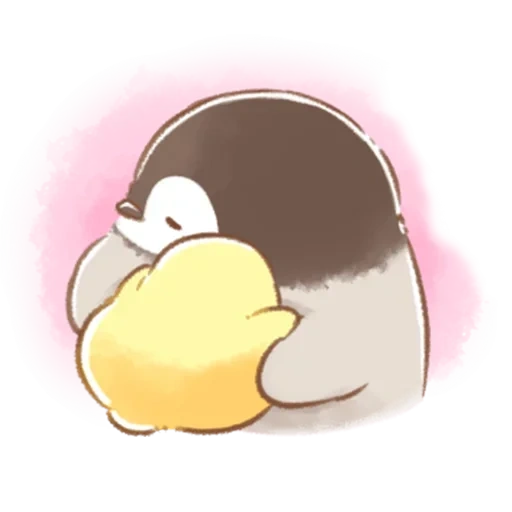 soft und cute chick, küken pinguin weich entzückend cick