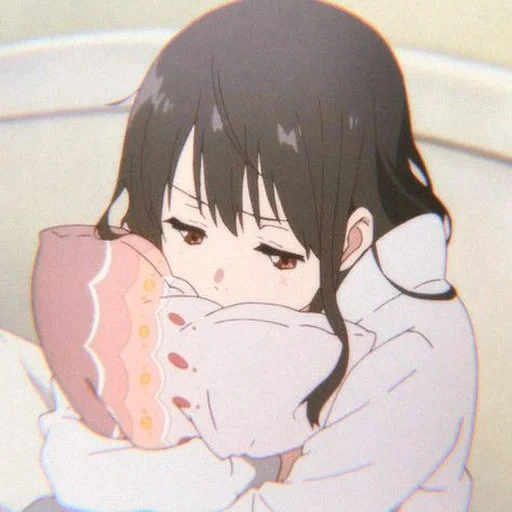 anime lindo, anime tamako, chicas de anime, anime detrás de la línea, anime queridos momentos