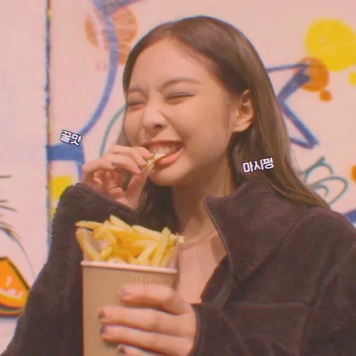 jennie, ким джису, дженни ким, jennie kim food, blackpink jennie