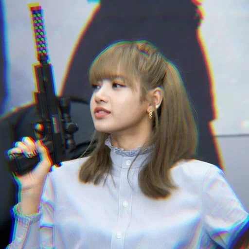 girl, woman, black pink, blackpink lisa, the phone is a camera