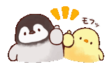 kawaii, soft and cute chick, penguin chicken cute art, chicken penguin soft and cute cick