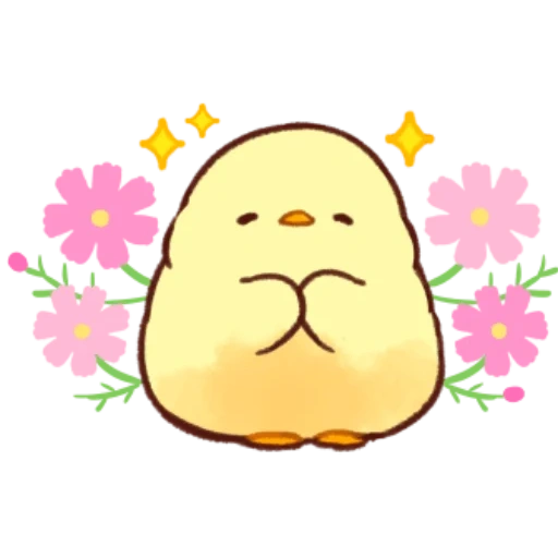 sumikko gurashi, soft und cute chick, weiche süße küken, soft und cute chick tlgrm und katze